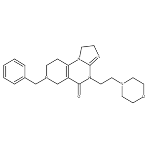 7-Benzyl-4-(2-morpholinoethyl)-1,2,6,7,8,9-hexahydroimidazo[1,2-a]pyrido[3,4-e]pyrimidin-5(4H)-one结构式