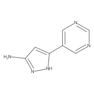 3-(Pyrimidin-5-yl)-1H-pyrazol-5-amine Structure