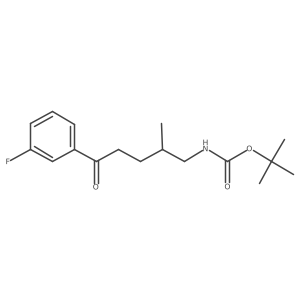 Tert-butyl (5-(3-fluorophenyl)-2-methyl-5-oxopentyl)carbamate Structure
