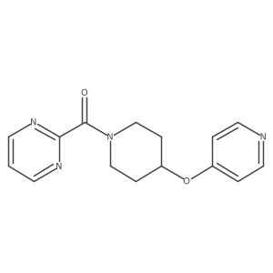 (4-(Pyridin-4-yloxy)piperidin-1-yl)(pyrimidin-2-yl)methanone结构式