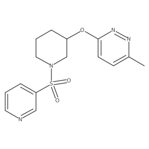 3-Methyl-6-((1-(pyridin-3-ylsulfonyl)piperidin-3-yl)oxy)pyridazine结构式
