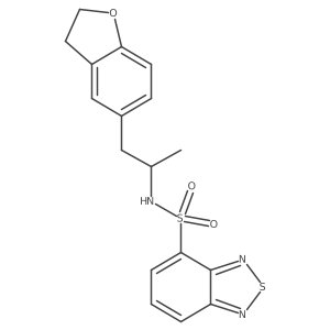 N-(1-(2,3-dihydrobenzofuran-5-yl)propan-2-yl)benzo[c][1,2,5]thiadiazole-4-sulfonamide Structure