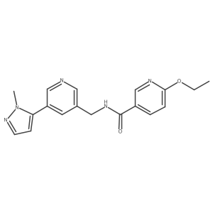 6-ethoxy-N-{[5-(1-methyl-1H-pyrazol-5-yl)pyridin-3-yl]methyl}pyridine-3-carboxamide Structure