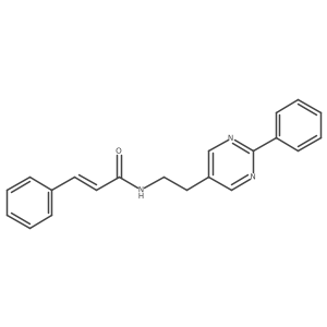N-(2-(2-phenylpyrimidin-5-yl)ethyl)cinnamamide Structure