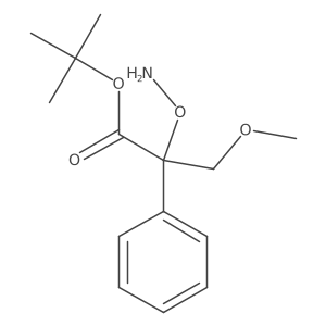 tert-Butyl 2-(aminooxy)-3-methoxy-2-phenylpropanoate结构式