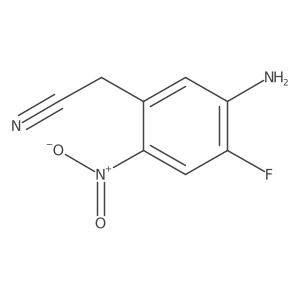 2-(5-Amino-4-fluoro-2-nitrophenyl)acetonitrile结构式