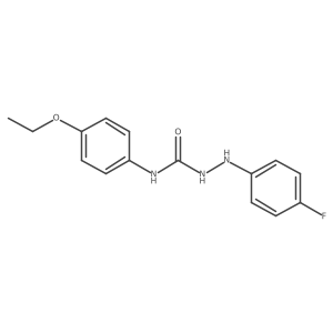 3-(4-Ethoxyphenyl)-1-[(4-fluorophenyl)amino]urea Structure