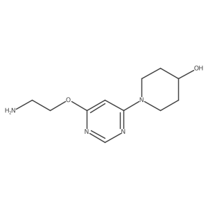 1-(6-(2-Aminoethoxy)pyrimidin-4-yl)piperidin-4-ol结构式