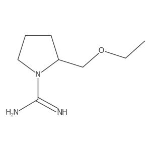 2-(Ethoxymethyl)pyrrolidine-1-carboximidamide结构式