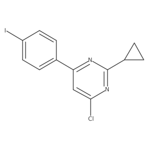 4-Chloro-2-cyclopropyl-6-(4-iodophenyl)pyrimidine结构式