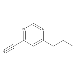 6-Propylpyrimidine-4-carbonitrile结构式