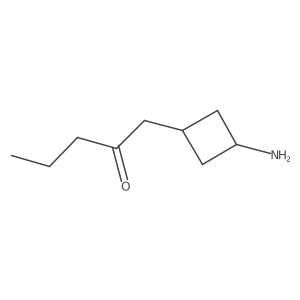 1-(3-Aminocyclobutyl)pentan-2-one结构式