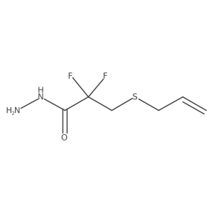 2,2-Difluoro-3-(prop-2-en-1-ylsulfanyl)propanehydrazide结构式