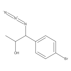 1-Azido-1-(4-bromophenyl)propan-2-ol结构式