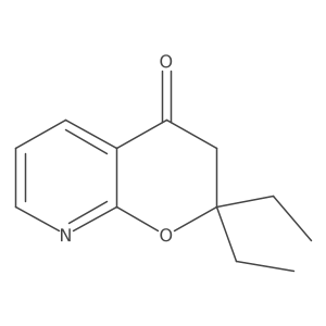 2,2-diethyl-2H,3H,4H-pyrano[2,3-b]pyridin-4-one结构式