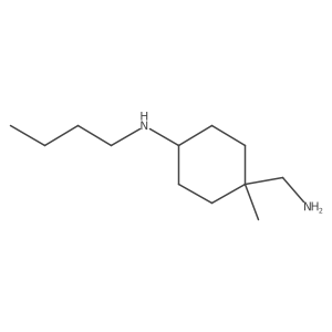 4-(aminomethyl)-N-butyl-4-methylcyclohexan-1-amine Structure