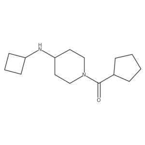 N-cyclobutyl-1-cyclopentanecarbonylpiperidin-4-amine结构式