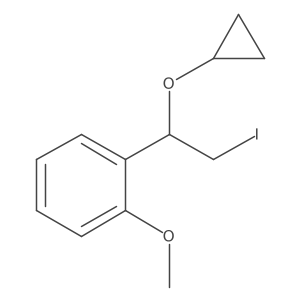1-(1-Cyclopropoxy-2-iodoethyl)-2-methoxybenzene Structure