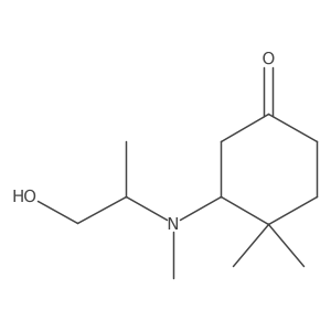 3-[(1-Hydroxypropan-2-yl)(methyl)amino]-4,4-dimethylcyclohexan-1-one Structure
