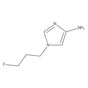 1-(3-fluoropropyl)-1H-imidazol-4-amine结构式