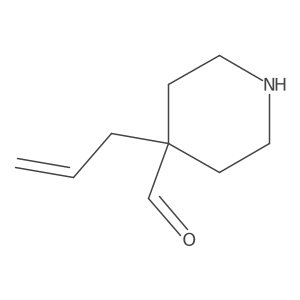 4-(Prop-2-en-1-yl)piperidine-4-carbaldehyde结构式