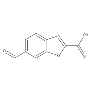 6-Formyl-1-benzofuran-2-carboxylic acid Structure