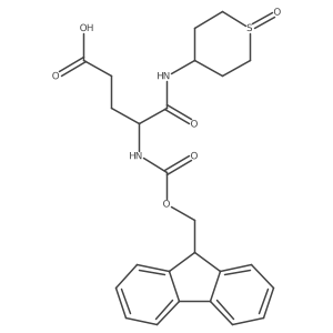 4-({[(9H-fluoren-9-yl)methoxy]carbonyl}amino)-4-[(1-oxo-1lambda4-thian-4-yl)carbamoyl]butanoic acid Structure