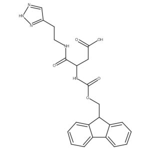 3-({[(9H-fluoren-9-yl)methoxy]carbonyl}amino)-3-{[2-(1H-1,2,3-triazol-5-yl)ethyl]carbamoyl}propanoic acid Structure