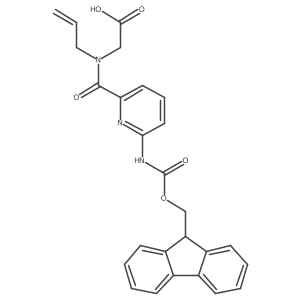 2-{1-[6-({[(9H-fluoren-9-yl)methoxy]carbonyl}amino)pyridin-2-yl]-N-(prop-2-en-1-yl)formamido}acetic acid Structure