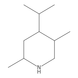 2,5-Dimethyl-4-(propan-2-yl)piperidine结构式