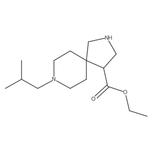 Ethyl 8-(2-methylpropyl)-2,8-diazaspiro[4.5]decane-4-carboxylate Structure