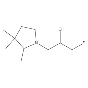 1-Fluoro-3-(2,3,3-trimethylpyrrolidin-1-yl)propan-2-ol Structure