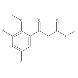 Methyl 3-(3,5-difluoro-2-methoxyphenyl)-3-oxopropanoate结构式