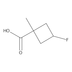3-Fluoro-1-methylcyclobutane-1-carboxylic acid Structure