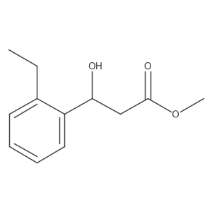 methyl (3R)-3-(2-ethylphenyl)-3-hydroxypropanoate结构式