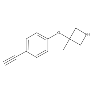 3-(4-Ethynylphenoxy)-3-methylazetidine Structure