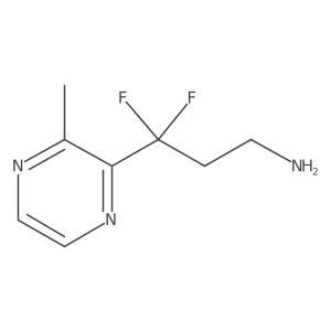 3,3-Difluoro-3-(3-methylpyrazin-2-yl)propan-1-amine Structure