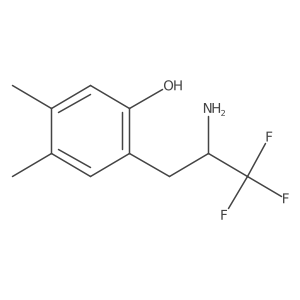 2-(2-Amino-3,3,3-trifluoropropyl)-4,5-dimethylphenol Structure