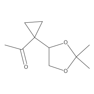 1-[1-(2,2-Dimethyl-1,3-dioxolan-4-yl)cyclopropyl]ethan-1-one Structure