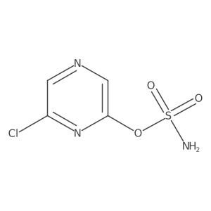6-Chloropyrazin-2-yl sulfamate结构式