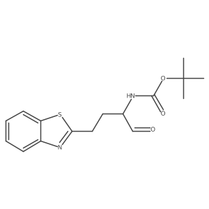 tert-butyl N-[4-(1,3-benzothiazol-2-yl)-1-oxobutan-2-yl]carbamate结构式