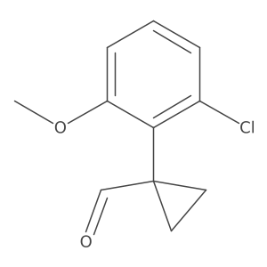 1-(2-Chloro-6-methoxyphenyl)cyclopropane-1-carbaldehyde Structure