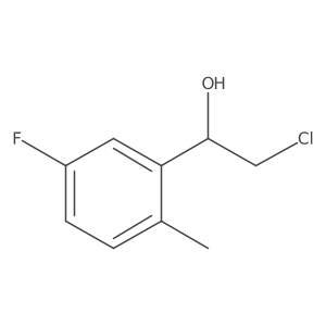 2-Chloro-1-(5-fluoro-2-methylphenyl)ethan-1-ol结构式