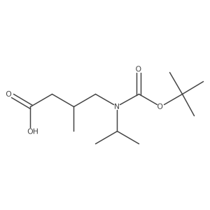 4-{[(Tert-butoxy)carbonyl](propan-2-yl)amino}-3-methylbutanoic acid结构式