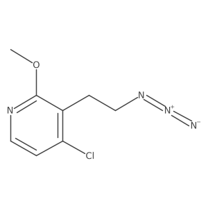 3-(2-Azidoethyl)-4-chloro-2-methoxypyridine Structure