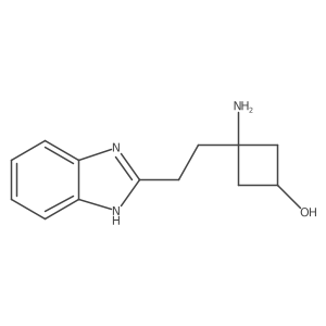 3-amino-3-[2-(1H-1,3-benzodiazol-2-yl)ethyl]cyclobutan-1-ol结构式
