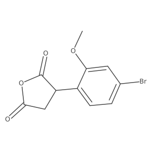 3-(4-Bromo-2-methoxyphenyl)oxolane-2,5-dione结构式