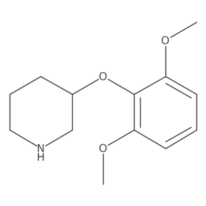 3-(2,6-Dimethoxyphenoxy)piperidine结构式