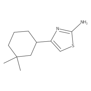 4-(3,3-Dimethylcyclohexyl)-1,3-thiazol-2-amine结构式