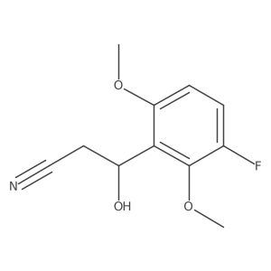 3-(3-Fluoro-2,6-dimethoxyphenyl)-3-hydroxypropanenitrile Structure